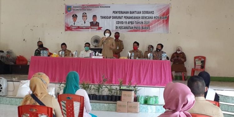 Bupati Bolmong Serahkan Bantuan Pangan Tahap Empat