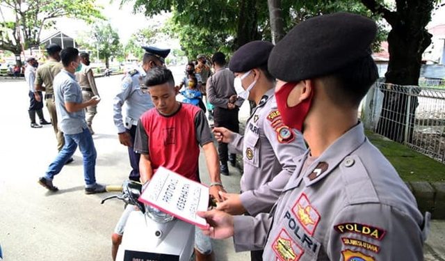 Operasi Yustisi, Pemkab Bolsel Gandeng Petugas Gabungan