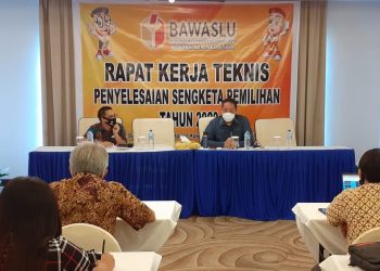 Bawaslu Sulut Gelar Rakernis Bahas Teknis Penyelesaian Sengketa Pemilihan