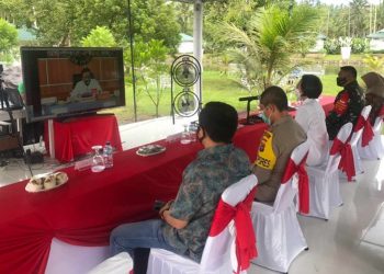 Bupati Bolmong Ikuti Rakor Penegakan Hukum Bersama Menkopolhukam