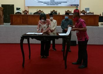 DPRD Bolmong Paripurnakan APBD Perubahan Tahun Anggaran 2020