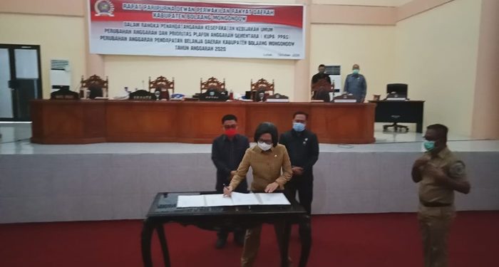 Pemkab dan DPRD Bolmong Sepakat Bahas APBD Perubahan Tahun Anggaran 2020