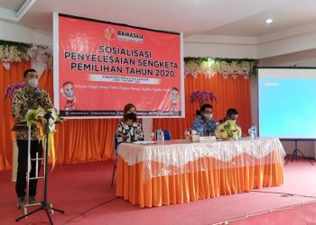 Sosialisasi penyelesaian sengketa yang dilaksanakan Bawaslu Sulut