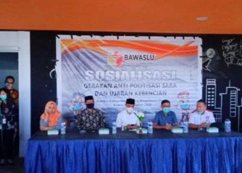 Ke Kabupaten Bolmut, Bawaslu Sulut Sosialisasikan Anti Politisasi SARA dan Ujaran Kebencian