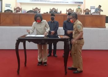 APBD Bolmong Tahun Anggaran 2021 Disahkan Lewat Paripurna