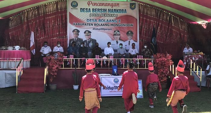Desa Bolaang Satu Dicanangkan Sebagai Desa Bersih Narkoba