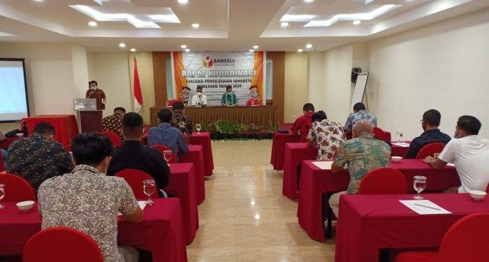 Bawaslu Sulut Gelar Rapat Koordinasi Evaluasi Penyelesaian Sengketa Pemilihan 2020