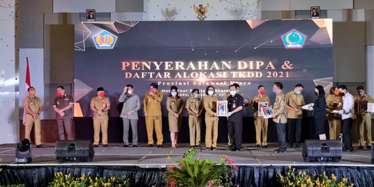 Bupati Bolmong Menerima DIPA dan TKDD Tahun Anggaran 2021
