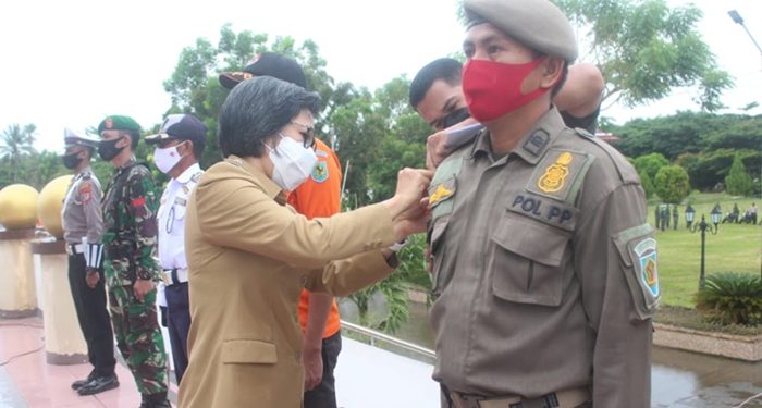 Bupati Bolmong Pimpin Apel Gelar Pasukan Operasi Samrat 2020