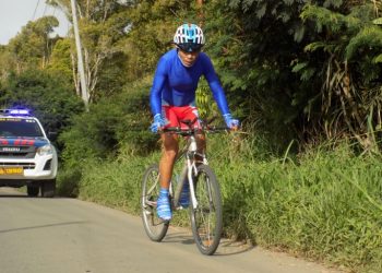 Temmy Marentek Mampu Lalui 27 Kilometer Tanpa Duduk di  Sadel Sepeda