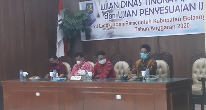 87 ASN Pemkab Bolmong Ikut Ujian Dinas, Tahlis: Belum Tentu Semua Lulus