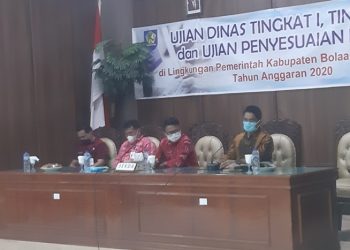 Sekda Buka Ujian Dinas Dilingkup Pemkab Bolmong