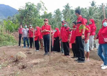 DPC PDI Perjuangan Bolsel Lakukan Penanaman Pohon