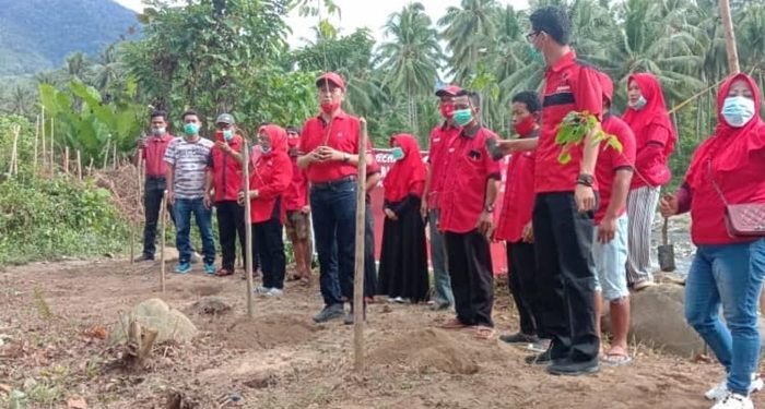 DPC PDI Perjuangan Bolsel Lakukan Penanaman Pohon