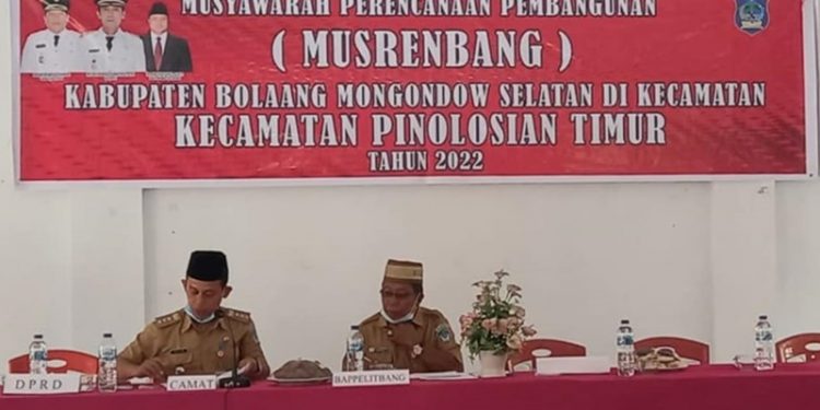 Musrenbang 2022  Bolsel Dimulai dari Kecamatan Pinolosian Timur