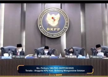 DKPP Jatuhkan Saksi Peringatan Satu Anggota KPU Bolsel