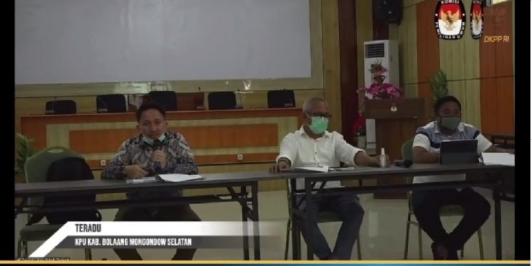DKPP Sidang Anggota KPU Kabupaten Bolsel