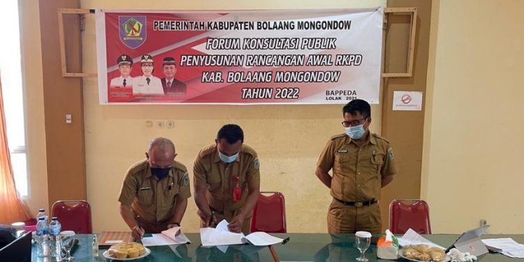 Bappeda Bolmong Tampung Saran dan Masukan Lewat Forum Konsultasi Publik