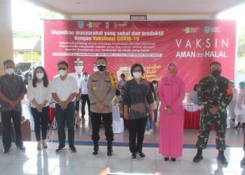 Pemkab Bolmong Pastikan Vaksin Aman dan Halal