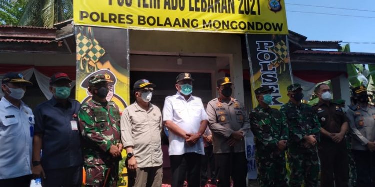 Pemkab Bolmong Sambut Kunjungan Pemprov Pantau Pos Terpadu Lebaran 2021