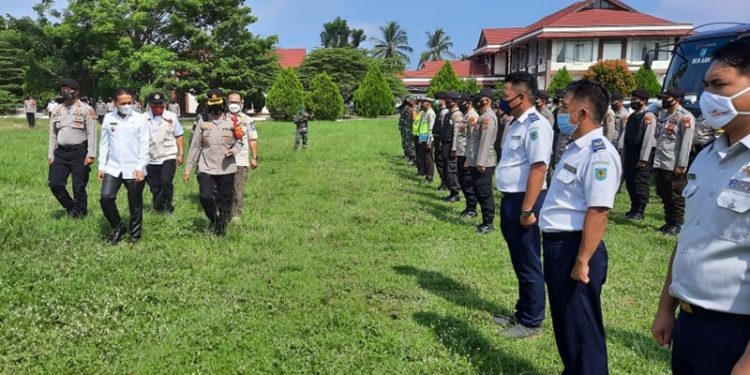 Wabup Bolmong Pimpin Apel Pasukan Operasi Ketupat Samrat 2021