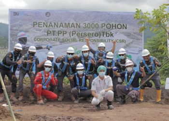 PT. PP (Persero) Tbk Proyek Bendungan Lolak Tanam 3000 Pohon