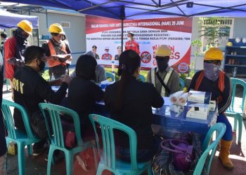 136 Karyawan PT Perumahan Pembangunan Tes Narkoba