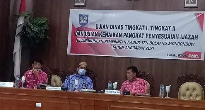67 ASN Bolmong Ikut Ujian Dinas