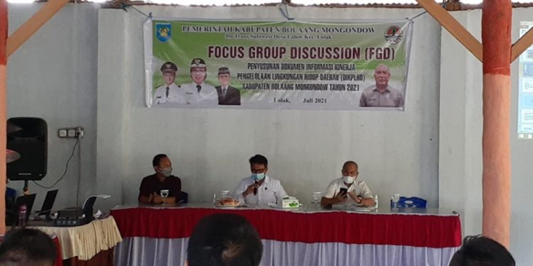 Sekda Bolmong Buka FGD Penyusunan Dokumen Informasi Pengelolaan Lingkungan Hidup