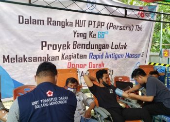 HUT PT PP ke 68, 520 Karyawan Swab Massal dan Donor Darah
