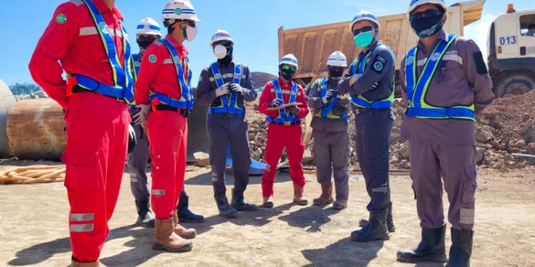 PT PP Proyek Bendungan Lolak Siapkan Sanksi Bagi Karyawan Yang Melanggar Prokes