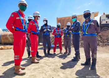 PT PP Proyek Bendungan Lolak Terapkan Prokes Ketat