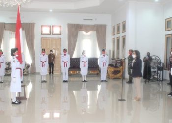 Anggota Paskibraka Bolmong Dikukuhkan