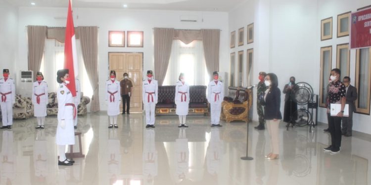 Anggota Paskibraka Bolmong Dikukuhkan