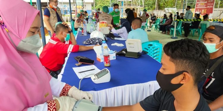 Karyawan PT PP Proyek Bedungan Lolak Telah 100 Persen Divaksin