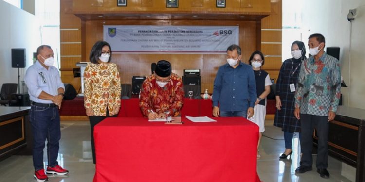 Permudah Pembayaran Pelanggan PDAM Bolmong Gandeng Bank SulutGo