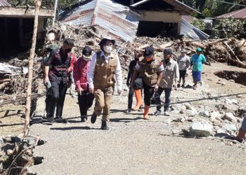 Yasti Kerahkan Petugas Bantu Warga Terdampak  Banjir Bandang di Desa Batu Merah