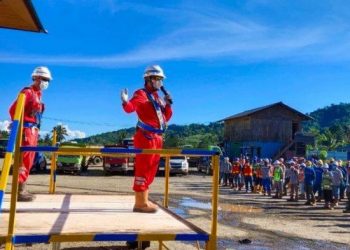 PPKM Level Tiga Proyek Bendungan Lolak Tetap Berjalan Normal