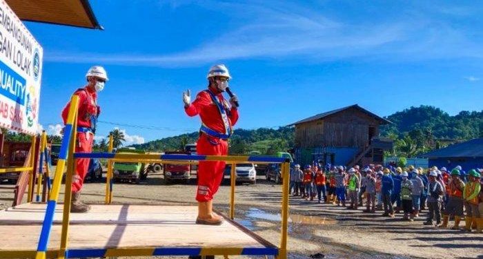 PPKM Level Tiga Proyek Bendungan Lolak Tetap Berjalan Normal