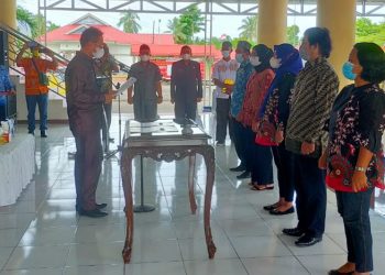 BPD Desa Ambang Dua Dilantik. Ini Pesan Wakil Bupati