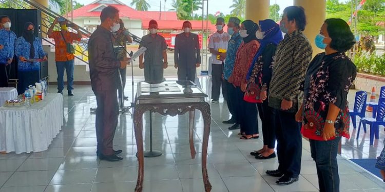 BPD Desa Ambang Dua Dilantik. Ini Pesan Wakil Bupati