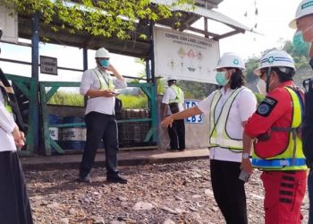 DLH Tinjau Tempat Penyimpanan Limbah B3 di Lokasi Proyek Bendungan Lolak