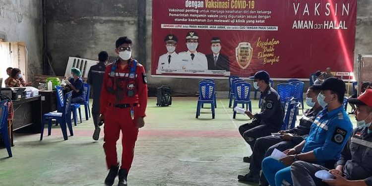 Vaksinasi Untuk Karyawan PT PP Bendungan Lolak Capai 90 Persen