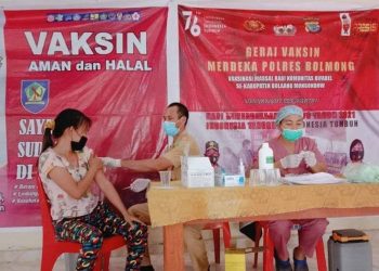 Akhir Tahun, Pemkab Bolmong Targetkan 50 Persen Warga Sudah Divaksin