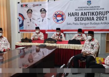Bupati Bolsel Mengikuti Puncak Hari Anti Korupsi Sedunia