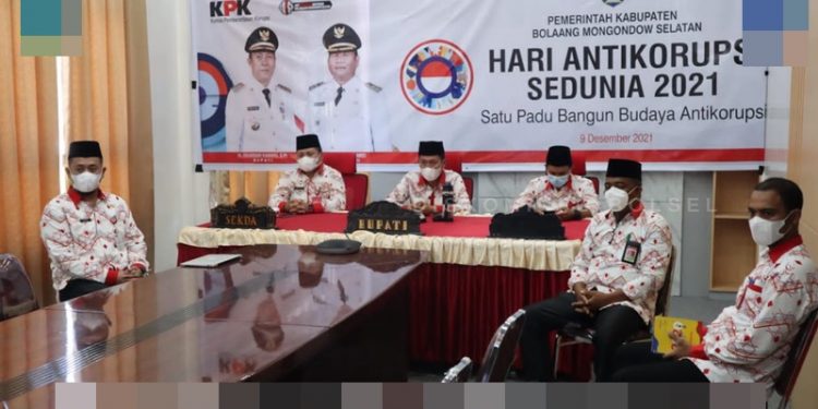 Bupati Bolsel Mengikuti Puncak Hari Anti Korupsi Sedunia