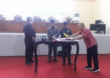 DPRD Bolmong Paripurna Ranperda APBD 2022