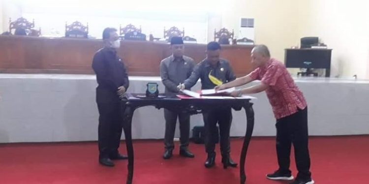DPRD Bolmong Paripurna Ranperda APBD 2022