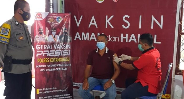 Data Vaksinasi Warga Bolmong di Empat Kecamatan Masuk Kota Kotamobagu