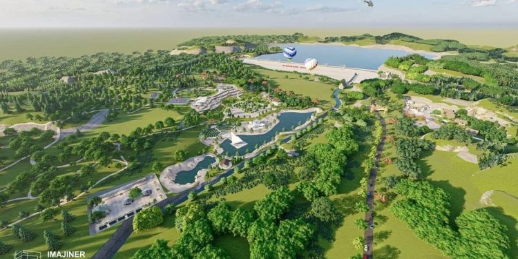 Seperti Inilah Taman Yang Dirancang di Bendungan Lolak